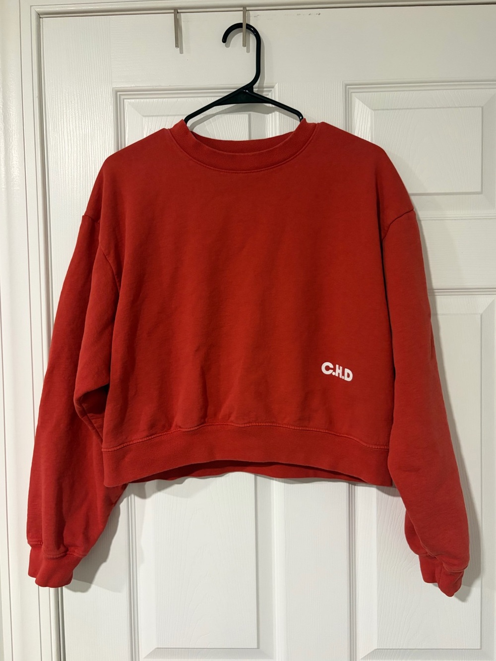 Call Her Daddy Red Cropped Crewneck Sweatshirt from Unwell Tour